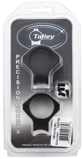 Talley 30mm Scope Ring set features compatibility with savage round receiver rifles and has a medium height